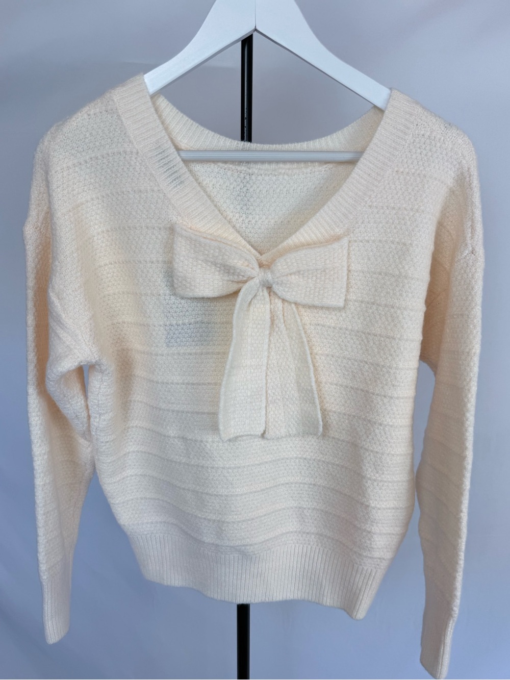 CUPSHE Bow-Front Women's Sweater
